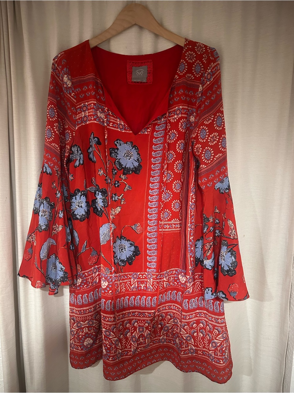 Anthropologie Vanessa Virginia Mini 100% Silk Dress